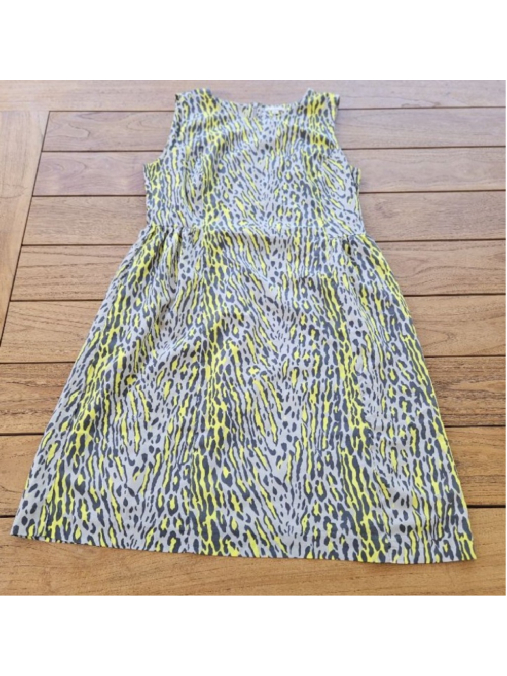 GAP Women’s Leopard Print Sleeveless Casual Cocktail Above Knee Lined Dress Sz 6